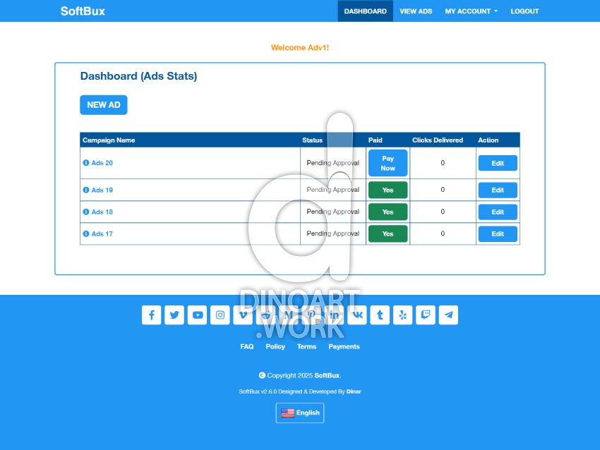 SoftBux Paid to Click Script